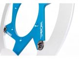 Beringer Aeronal Supermoto schwimmende 297-mm-Bremsscheibe vorne aus Gusseisen, blau, Yamaha WR450F 2009–2019, YZ125 2008–2019, YZ250 2018–2019