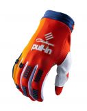 Pull-in 2024 Race Motocross Handschuhe Marineblau / Orange / Rot