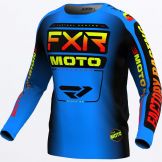 FXR 2024 Clutch MX Motocross Trikot Infernoblau / Schwarz / Fluor-Gelb / Orange