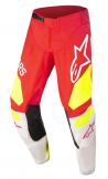 Alpinestars 2022 Techstar Factory Motocross Hose Fluor Rot / Weiß / Fluor Gelb Größe 28