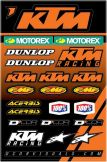D'Cor Universal-Aufkleberblatt KTM Racing