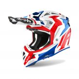 Airoh 2023 Aviator Ace Swoop Motocross Helm Rot / Blau Größe S