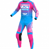 FXR 2024 Clutch MX Motocross-Ausrüstung Cyan / Pink