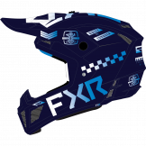 FXR 2024 Clutch Gladiator Motocross Helm Blau