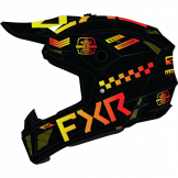 FXR 2024 Clutch Gladiator Motocross Helm Ignition Schwarz / Fluor-Gelb / Rot