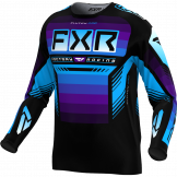 FXR 2024 Clutch Pro MX Motocross Trikot Schwarz / Lila / Blau