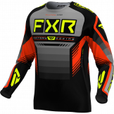 FXR 2024 Clutch Pro MX Motocross Trikot Nuke Grau / Schwarz / Fluoreszierendes Gelb