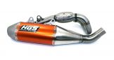 HGS Auspuff KTM SXF250 2019–2022 Husqvarna FC250 2019–2022 GasGas MC250F 2021–2022 Orange mit Endkappe aus Edelstahl
