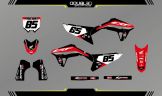 Outlaw Racing Aufkleber-Set Basic Schwarz Honda CRF250R 2022-2024 CRF450R 2021-2024