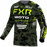 FXR 2024 Podium Gladiator MX Motocross Trikot Camo / Fluor-Gelb