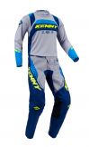 Kenny 2024 Track Focus Jugend Motocross-Ausrüstung, Marineblau/Fluor-Gelb