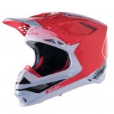Alpinestars 2021 Motocross Helm Supertech S-M10 ANGEL Limited Edition Schwarz / Fluorrot / Weiß Größe XL