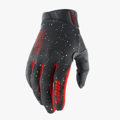 100% Ridefit Mars Motocross Handschuhe Dunkelgrau / Rot