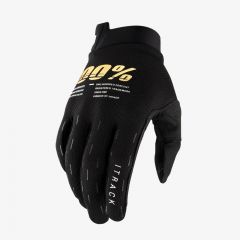 100% 2021 iTrack Jugend Motocross Handschuhe Schwarz Größe S