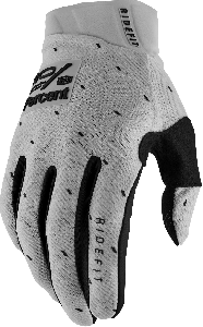 100% 2022 Herbst Motocross Handschuhe Ridefit Silber