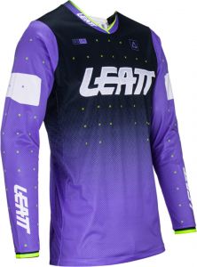 Leatt 2024 Moto 4.5 Lite Motocross Trikot UV Blau / Schwarz / Weiß