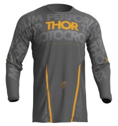 Thor 2024 Pulse Mono Motocross Trikot Grau / Gelb Größe S