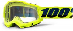 100% 2022 Accuri 2 OTG Motocross-Brille Fluor-Gelb (Linse: Klar)