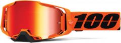 100% 2022 Armega CW2 Motocross-Brille Orange / Schwarz (Gläser: Goldrot)