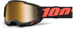 100% 2022 Accuri 2 Borego Motocross-Brille Anthrazit / Orange (Gläser: Mirror Red)