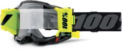 100% Accuri 2 Forecast Roll-Off Motocross-Brille Schwarz (Linse: Klar, Band: Schwarz / Grau)