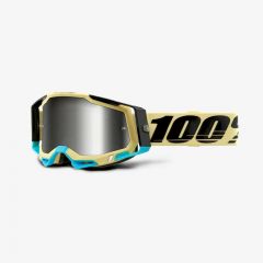 100% 2021 Racecraft 2 Airblast Motocross-Brille (Glas: Silber)