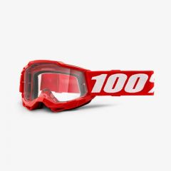 100% 2022 Accuri 2 Jugend Motocross-Brille Neonrot (Gläser: Klar)