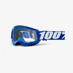 100% 2022 Strata 2 Jugend Motocross-Brille Blau (Linse: Klar)