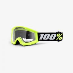 100% 2022 Strata 2 Mini Motocross-Brille Grom Yellow (Linse: Klar)