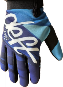 Deft Family Eqvlnt Kaltes Wetter Jugend Motocross Handschuhe Blau