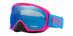 Oakley 2024 O Frame 2.0 Pro Crackle Motocross-Brille Blau/Rosa (Gläser: Black Ice Iridium)