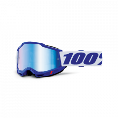 100% 2023 Herbst Accuri 2 Motocross-Brille Blau (Gläser: Mirror Blue)
