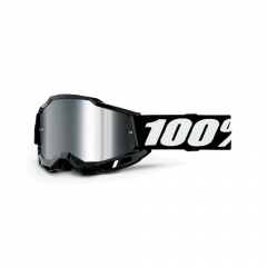 100% 2023 Herbst Accuri 2 Motocross-Brille Session Black (Gläser: Mirror Silver)