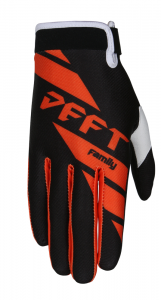 Deft Family Motocross Handschuhe Eqvlnt Youth Track Schwarz / Orange Größe M
